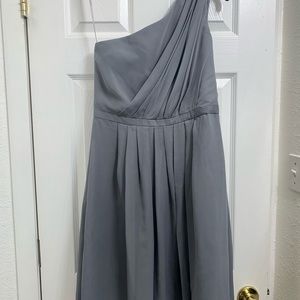 Grey size 8 bridesmaids dress W/POCKETS